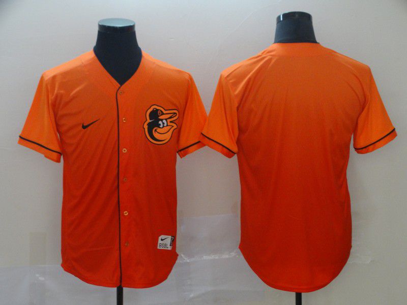 Men Baltimore Orioles Blank Orange Nike Fade MLB Jersey